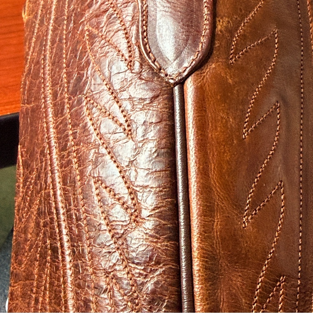 Black Jack Handmade Leather Cowboy Boots Western Rancher Women’s Size 6B - Picture 10 of 14